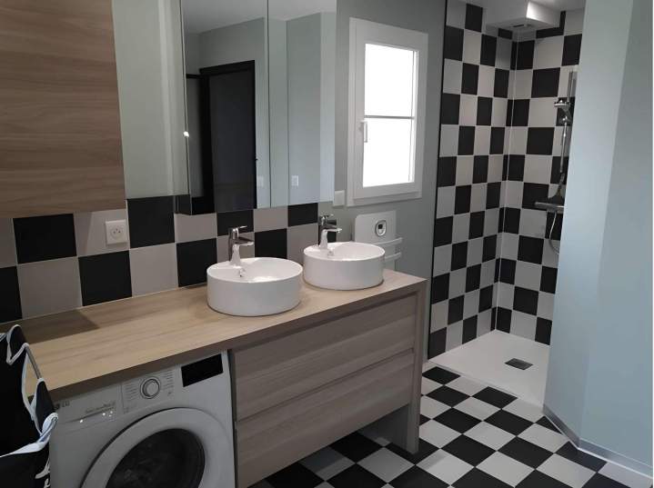 Installation plomberie douche Saché